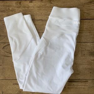 Lululemon New Ambitions Limited Edition White Leggings
